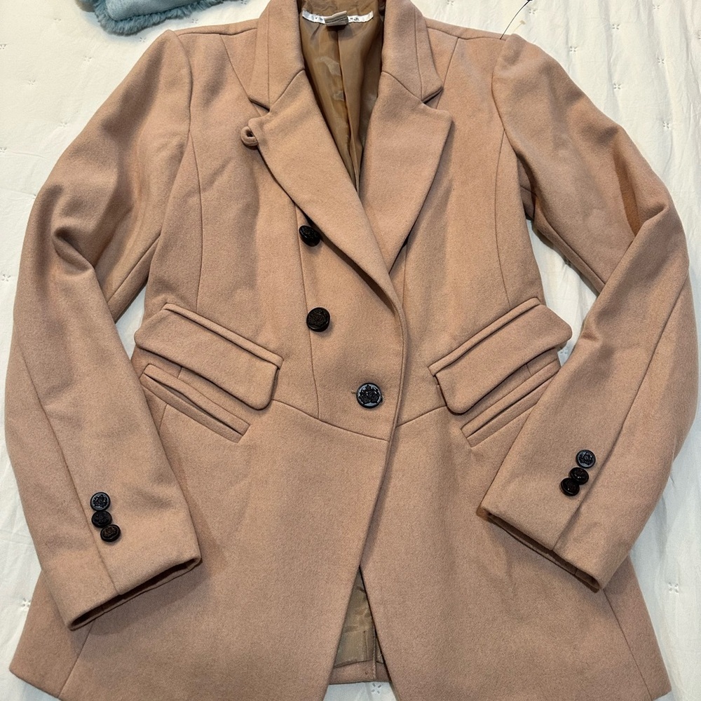 Rezrekshn by Esther Chen Tan Womens Jacket Size Small *rare find*